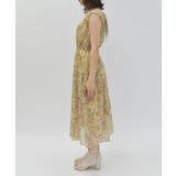 フラワー×タイル柄楊柳ワンピース | axes femme | 詳細画像2 