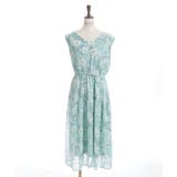 フラワー×タイル柄楊柳ワンピース | axes femme | 詳細画像23 