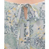 フラワー×タイル柄楊柳ワンピース | axes femme | 詳細画像5 