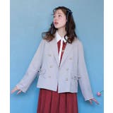 スカラップ刺繍ダブルジャケット | axes femme | 詳細画像4