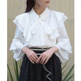 ラッフルフリル姫袖ブラウス | axes femme | 詳細画像10 