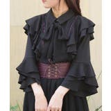 ラッフルフリル姫袖ブラウス | axes femme | 詳細画像4 