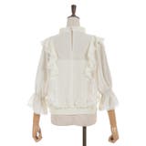 レース×シフォン七分袖ブラウス | axes femme | 詳細画像17 