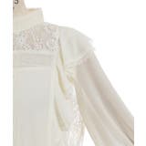 レース×シフォン七分袖ブラウス | axes femme | 詳細画像21 