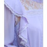 レース×シフォン七分袖ブラウス | axes femme | 詳細画像4 