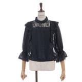 レース×シフォン七分袖ブラウス | axes femme | 詳細画像9 