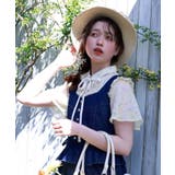 イエロー | 花柄フリルシアーブラウス | axes femme