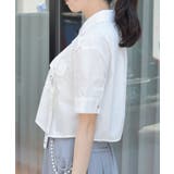 ハトメ使タブショートシャツ | axes femme | 詳細画像2