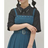 黒 | スタッズデザインシャツ | axes femme