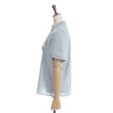 綿混ラッフルフリルブラウス | axes femme | 詳細画像11 