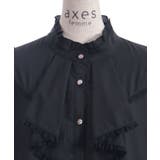 綿混ラッフルフリルブラウス | axes femme | 詳細画像21 
