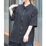 タブデザインロングシャツ | axes femme | 詳細画像8 
