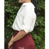 フラワー刺繍スキッパーシャツ | axes femme | 詳細画像2