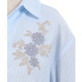 フラワー刺繍スキッパーシャツ | axes femme | 詳細画像22