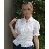 レースフリル×編上ブラウス | axes femme | 詳細画像8