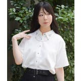 チェーン付刺繍シャツ | axes femme | 詳細画像11