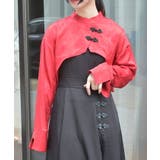 赤 | 芍薬ジャガードチャイナボレロ | axes femme