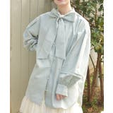 ミント | ボリューム袖ボウタイブラウス | axes femme