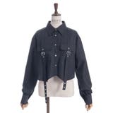 黒 | ハトメ使いショートシャツ | axes femme