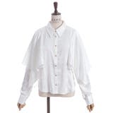 ケープ風フレアジャガードブラウス | axes femme | 詳細画像15 