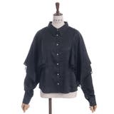 ケープ風フレアジャガードブラウス | axes femme | 詳細画像8 