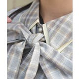 バイカラーリボンシャツ | axes femme | 詳細画像8