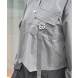 ハトメ×タブショートシャツ | axes femme | 詳細画像12