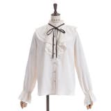 レース重ねラッフルフリルブラウス | axes femme | 詳細画像16 