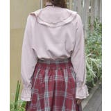 レース重ねラッフルフリルブラウス | axes femme | 詳細画像3 