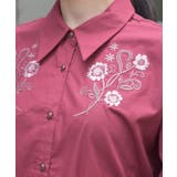 花刺繍オーバーシャツ | axes femme | 詳細画像6 