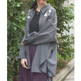 花刺繍オーバーシャツ | axes femme | 詳細画像7 