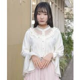 ドットチュール姫袖ブラウス | axes femme | 詳細画像10 