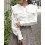 セーラーカラーロングシャツ | axes femme | 詳細画像8