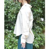 花刺繍スキッパーシャツ | axes femme | 詳細画像2