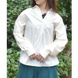 生成り | 花刺繍スキッパーシャツ | axes femme