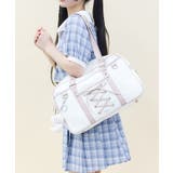 レースアップボストンバッグ | axes femme | 詳細画像7