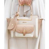 茶 | 薔薇エンボス配色バッグ | axes femme