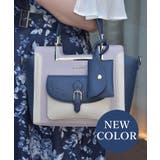 紺 | 薔薇エンボス配色バッグ | axes femme