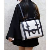 ベルトデザイン配色サッチェル | axes femme | 詳細画像2