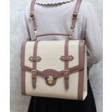 ベージュ | ベルトデザイン配色サッチェル | axes femme
