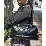 黒 | キルティングデザインボストン | axes femme