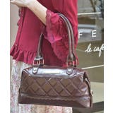 Dブラウン | キルティングデザインボストン | axes femme