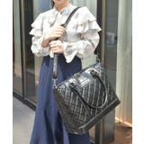 キルティングトラベルボストン | axes femme | 詳細画像4 