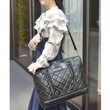 黒 | キルティングトラベルボストン | axes femme