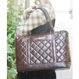 Ｄブラウン | キルティングトラベルボストン | axes femme