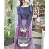 薔薇エンボス配色バッグ | axes femme | 詳細画像12 