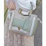 エンボスフラップ配色バッグ | axes femme | 詳細画像2 