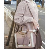 エンボスフラップ配色バッグ | axes femme | 詳細画像6 