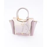 ラベンダー | エンボスフラップ配色バッグ | axes femme