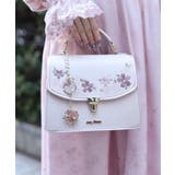 生成り | 桜刺繍配色デザインボストン | axes femme